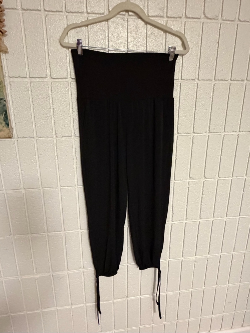 ONZIE Black Women's Jersey Drawstring Yoga Pants